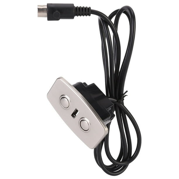 Sillón reclinable eléctrico con control manual y elevación de sofá, interruptor manual de 2 botones con doble puerto USB.