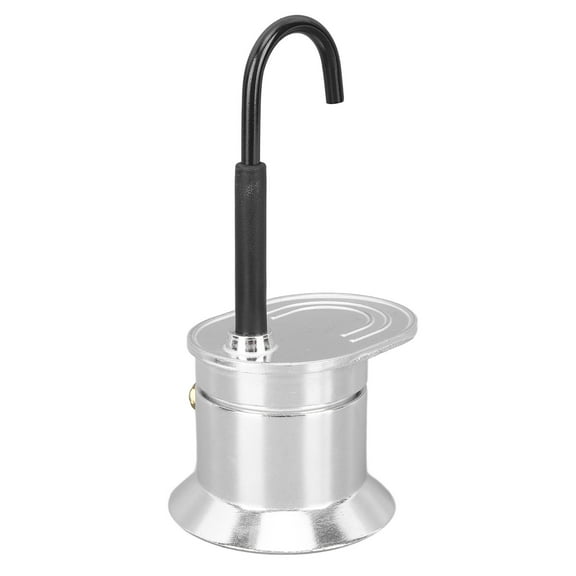 Single Tube Moka Pot 1 Cup 50ML Aluminum Alloy Spout Stovetop Italian Coffee Maker for Outdoor Parties Travel