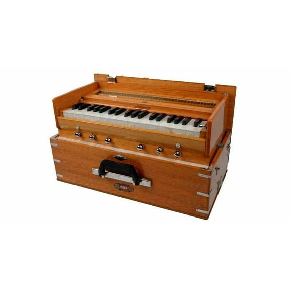 BINA Double Reed 6 Stopper 3¼ Octaves Triple Bellow 39 Key Harmonium (A1D003341