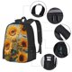 thumbnail image 2 of Disketp Sunflower Field Art Mochila Minimalista de Gran Capacidad, Mochila de Viaje para Escuela, Trabajo o Uso Diario, 2 of 6