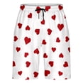 thumbnail image 2 of Workout Shorts Women Casual Printed Shorts Everyday Wear Fashion Summer Comfort Elastic Waist Soft White M, 2 of 4