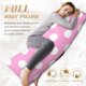 thumbnail image 5 of Balery Pink And White Polka Dot Funda Protectora para Almohada Corporal de Algodón Hipoalergénico con Cierre(55 x 21 pulgadas), Almohadas No Incluidas, 5 of 5