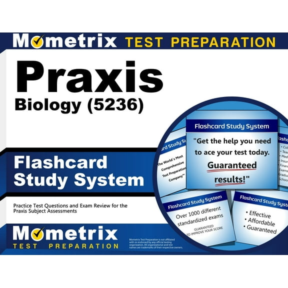Praxis Biology (5236) Flashcard Study System : Practice Test Questions and Exam Review for the Praxis Subject Assessments (Cards)