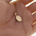thumbnail image 2 of Italian 14k Yellow Gold Miraculous Medal Oval Charm Pendant 21mmx10.5mm 0.9 gram, 2 of 5