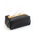 thumbnail image 1 of Tissues Box Napkin Holder Bathroom Living Box Rextangular for Home Room Paper Towel Cover Container Washable Dust-proof Dispenser Case Organizer Black, 1 of 7