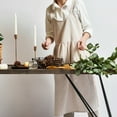 thumbnail image 2 of Douhoow Women Cotton Linen Cross Back Apron Japanese Housework Baking Wrap Florist Dress, 2 of 9