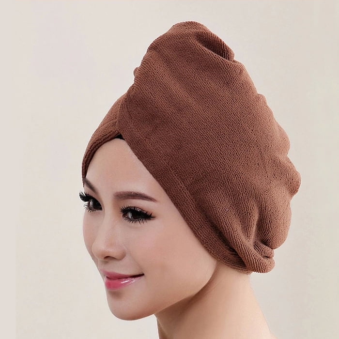 Womens Microfiber Bath Towel Hair Dry Hat Cap Quick Drying Lady Bath Tool New 
