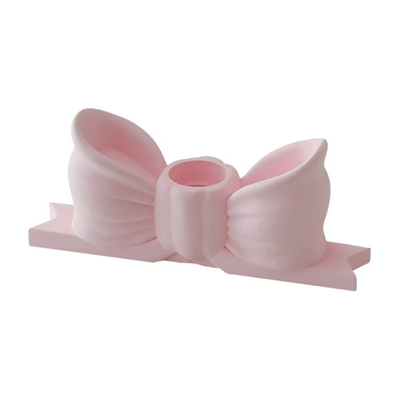 RUISINERY Elegant Bowknot Candle Holder Creative Candle Stand Candlestick For Home Decoration And Wedding Birthday Celebrations