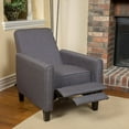 thumbnail image 3 of Noble House The Darvis Upholstered Contemporary Fabric Recliner in Smoky Gray, 3 of 11