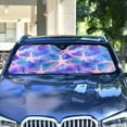 thumbnail image 4 of Yayeee Car Windshield Sun Shade Universal Fit Front Visor Protector, Pink Starfish Pattern, 4 of 8