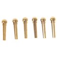 thumbnail image 4 of Yokua 6Pcs Brass Guitar Bridge Pins End Pin for Folk Acoustic Guitar Parts Accessories, 4 of 11