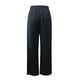 thumbnail image 4 of Pantalones anchos con cintura elástica y botones para mujer - Pantalones informales rectos de poliéster, S-XXXXXL, 4 of 5