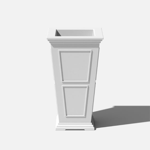 Veradek Brixton Tall 28" Planter White