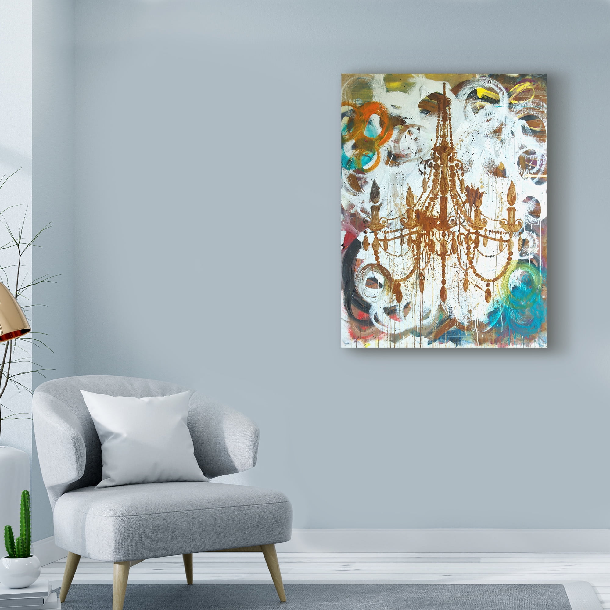 Trademark Fine Art 'Rust Chandelier' Canvas Art by Kent Youngstrom