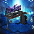 Costway 55'' Gaming Desk TShaped Computer Desk w/Full Desk Mouse Pad