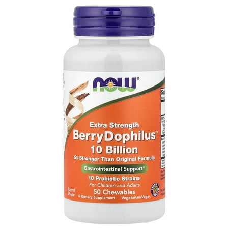 NOW Foods Berry Dophilus, 50 Chewables