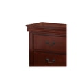 thumbnail image 5 of Wooden Nightstand 2 Drawer - Cherry Brown Bedside Table, 22" Wide Storage Organizer, 5 of 5