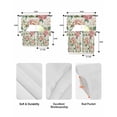 thumbnail image 5 of Pink Botanical Flowers Swag Curtains for Living Room/Bedroom Windows, Spring Pastoral Floral Kitchen Curtains and Valances Set 36 Inch Length, Light Filtering Swags Valance Curtain Panels, 5 of 5