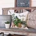 thumbnail image 4 of Botanical Plant Throw Pillow Covers 18x18 Inch Bless This Home Sweet Home Set of 4 Boho Spring Summer Outdoor Farmhouse Decorations Decorative Throw Pillows Cases for Home Couch Sofa Decor, 4 of 6