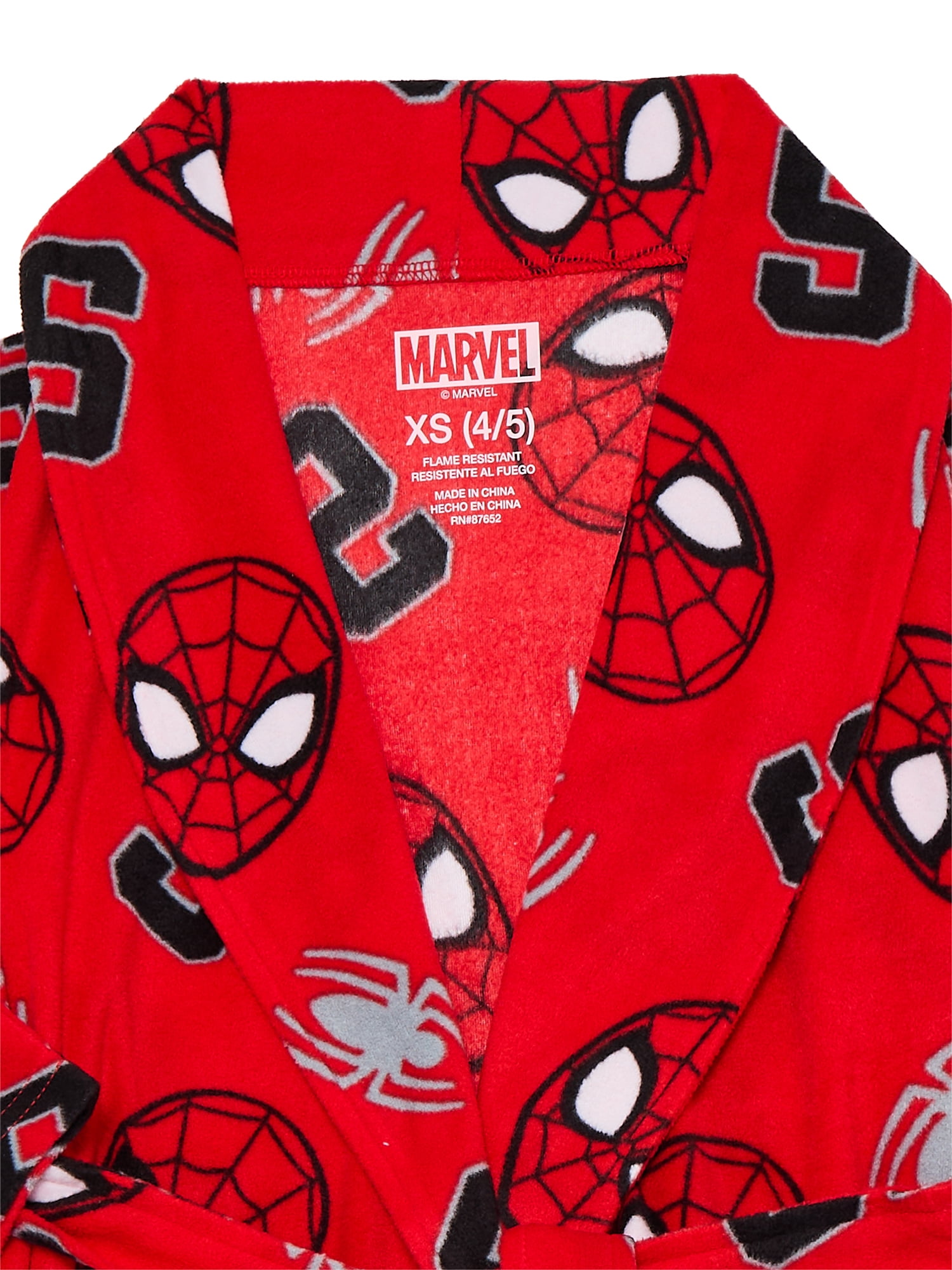 Spider-Man Boys Holiday Fleece Robe, Sizes 4-12