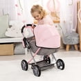 thumbnail image 3 of Bayer: 4-in-1 Toy Baby Doll Pram Stroller Cosy Set - Dolls Up to 18" (Pink/Grey) | Baby Dolls | Pretend | Dress up | Accessory, 3 of 9