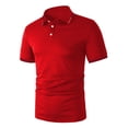 thumbnail image 2 of Mens Casual Short Sleeve Shirt Slim Fit Office T Shirt Muscle Blouse Tops Tee, 2 of 11