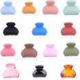 thumbnail image 4 of Pinzas para el cabello mate, simples y mate, semicirculares, color caramelo, 4 cm, pinzas de plátano de moda antideslizantes para todo tipo de cabello, material plástico., 4 of 5