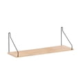 thumbnail image 1 of CAROOTU Simple Wooden Wall Shelf Room Decoration Storage Rack Solid Wood Partition Wall, 1 of 6