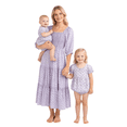 thumbnail image 4 of Mother and Daughter Family Matching Dress Floral Print Dress Mommy and Me Summer Family Outfits, 4 of 9