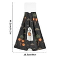thumbnail image 3 of Halloween Cute Specters with Orange Trees Hanging Towels with Loop Hand Towels Nylon Fastener Tape Design Dish Cloths 2 Pieces, 3 of 7