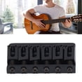 thumbnail image 4 of Guitar Hardtail Bridge Set, Stable Beautiful Looking Decorative 6 String Guitar Fixed Saddle Bridge  For Maintenance Silver,Black,Gold, 4 of 8