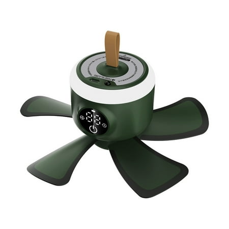

Remote Control Ceiling Fan Digital Display Timing Portable Indoor Outdoor Summer Hanging Tent Camper Bed Cooling Accessories