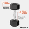 thumbnail image 2 of Mancuerna Hexagonal Altera  Acero Forro de Neopreno 15 Lbs, 2 of 6