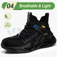 thumbnail image 5 of Steel Toe Shoes for Men Work Shoes Safety Shoes Lightweight Puncture Proof Indestructible Work boots, 5 of 6