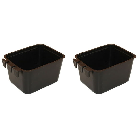 RAParts (2x) New 16 Fl Oz Hanging Feed and Water Cage Cup (4 x 3-1/2 x 2-1/2) For Rabbits