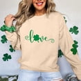 thumbnail image 5 of Guluxicc Sweatshirts for Women Casual Crewneck Long Sleeve Shirts St Patricks Day Letter Printed Graphic Pullover Tops, S, 5 of 5