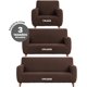 thumbnail image 2 of Juego de 3 Fundas Cubre Sala - Tejido Jacquard Elástico Fácil Lavado. Ideal para Proteger Tus Muebles - Protector de sillón - Sofa Cover (Marfil (Afelpado)), 2 of 7