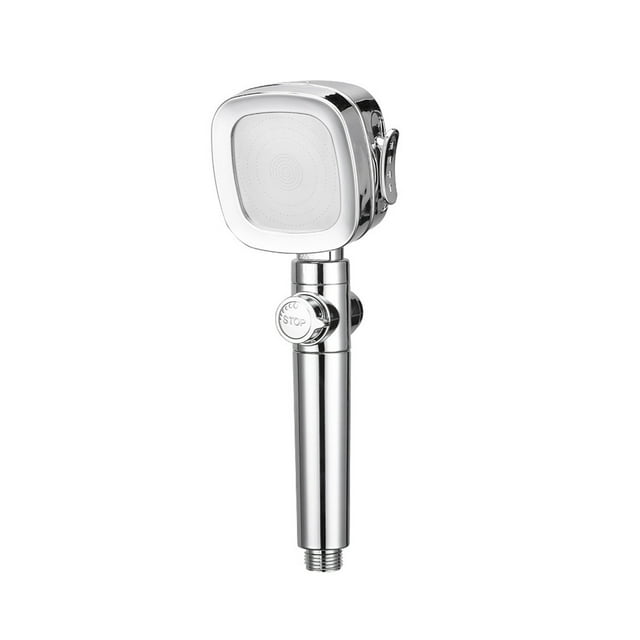 Shower Head with Filters for Hard Water Turbo Shower Head Home Bath Shower Nozzle Water Heater Filter Shower ,4 Bathing Modes, One Pressurised Water Stop Function Shower Head.