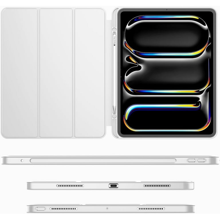 iPad Pro 13 Inch Case M4 (2024) with Pencil Holder, [Support