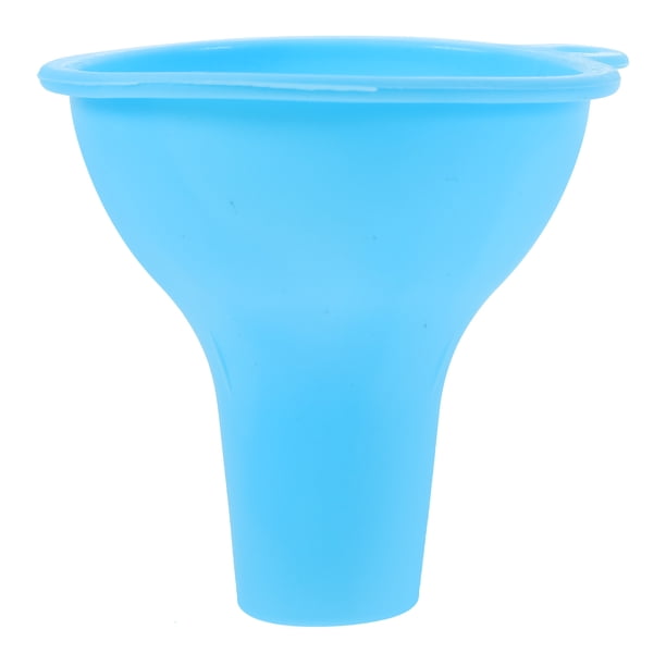 unbranded Embudo De Silicona Azul Para Llenar Y Transferir Líquidos Con Práctico Para Uso Doméstico