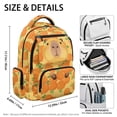 thumbnail image 7 of Jeiento Kids School Backpack for Boys Girls 8-12 Lightweight Capybara Orange Bookbag 17 Inch Large Multi-Pocket Backpack for Elementary School, Travel, Hiking, Back to School Gift, 7 of 7