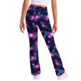thumbnail image 6 of Jinhomg Girls Flare Leggings Elastic High Waist Yoga Pants Casual Stretch Dance Bell Bottoms Kids Clothes Multicolor (2-13 Years), 6 of 6
