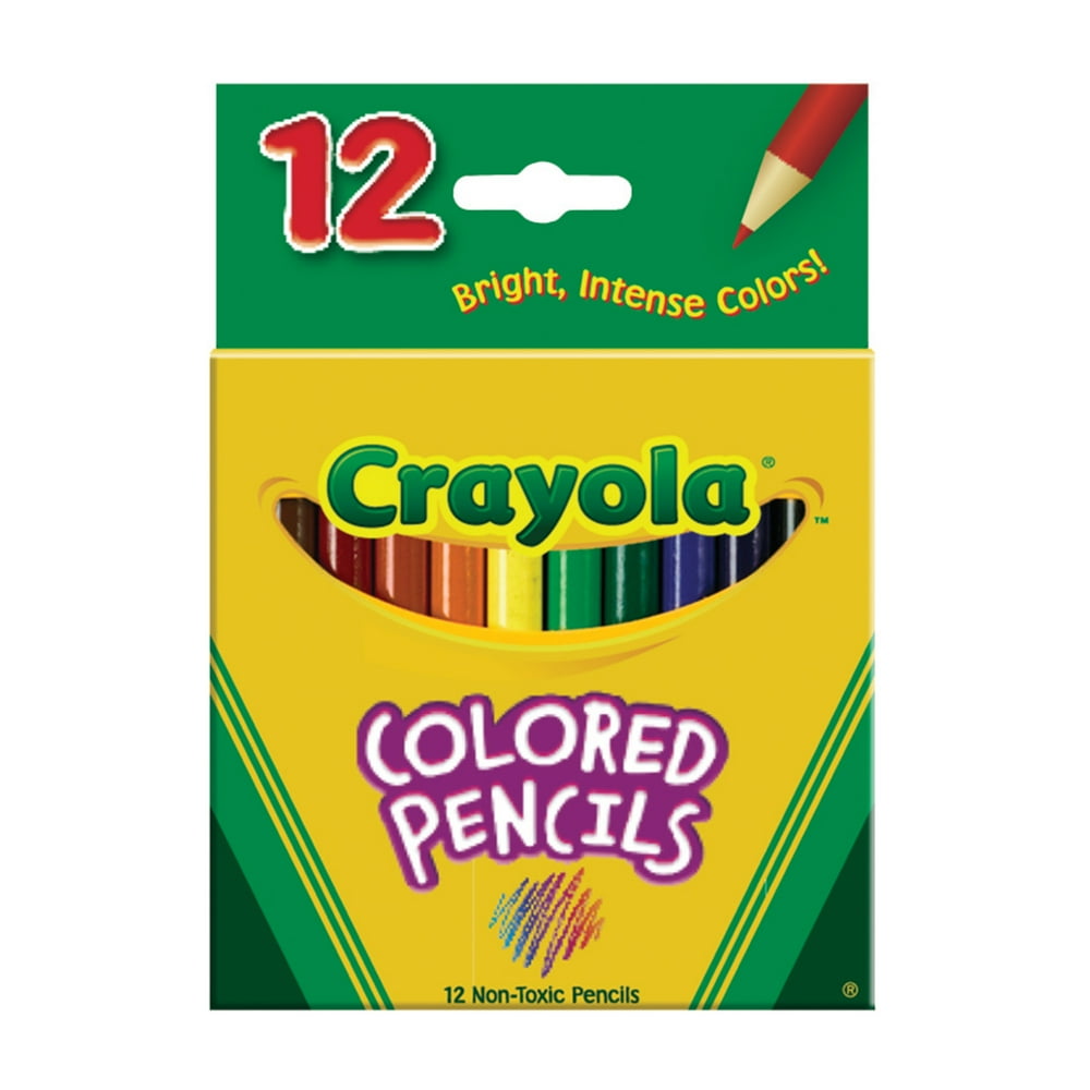 Crayola Colored Pencil Set, 12Colors, HalfSize