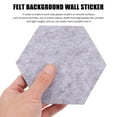 thumbnail image 5 of OUNONA 12-Pack Grey Felt Hexagon Bulletin Boards for Walls, Memo Display Boards for Office, Home, Classroom, 5 of 7