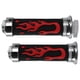 thumbnail image 1 of PUÑO SET RODA NEGRO FLAMAS ROJAS TAPA CROMO SUSTITUYE A 39-5528-001, 1 of 3