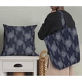 thumbnail image 3 of Soimoi Texture Printed, Poly Canvas Fabric, Decor Sewing Fabric by The Yard 56 Inch Wide,Decorative Fabric for Curtains Tote Bags, Dark Navy Blue, 3 of 6