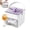 White and Purple, variant on 50 Cube Ice Maker with Easy Press Lid and Storage Bin, Double-Deck Tray