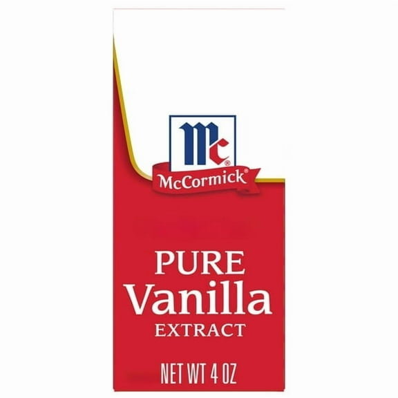 McCormick Non-GMO Gluten Free All Natural Pure Vanilla Extract, 4 fl oz Box(2 Pack)