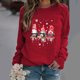 thumbnail image 1 of Pntutb suéter de cuello redondo con estampado navideño suelto de moda para mujer Pntutb Pntutb-5690, 1 of 7