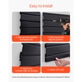 thumbnail image 6 of VEVOR Slat Wall Paneling, 4 x 4 ft, PVC Garage Slatwall with Modular Design,Black Slat Wall Easy-to-Install Adjustable Slatwall Panel with Coupling Structure & DIY Cutting,Fits for Storage & Display, 6 of 9